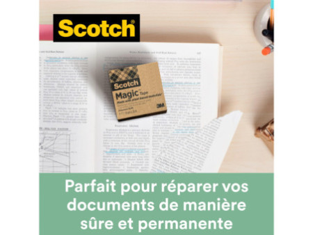 3M Scotch Ruban adhésif Magic 900, 19 mm x 30 m