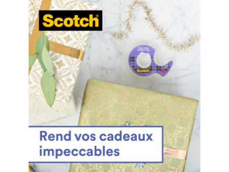 Scotch Ruban adhésif pour cadeau 'GiftWrap Tape', dévidoir
