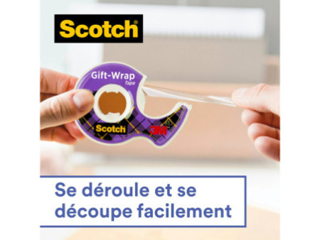 Scotch Ruban adhésif pour cadeau 'GiftWrap Tape', dévidoir