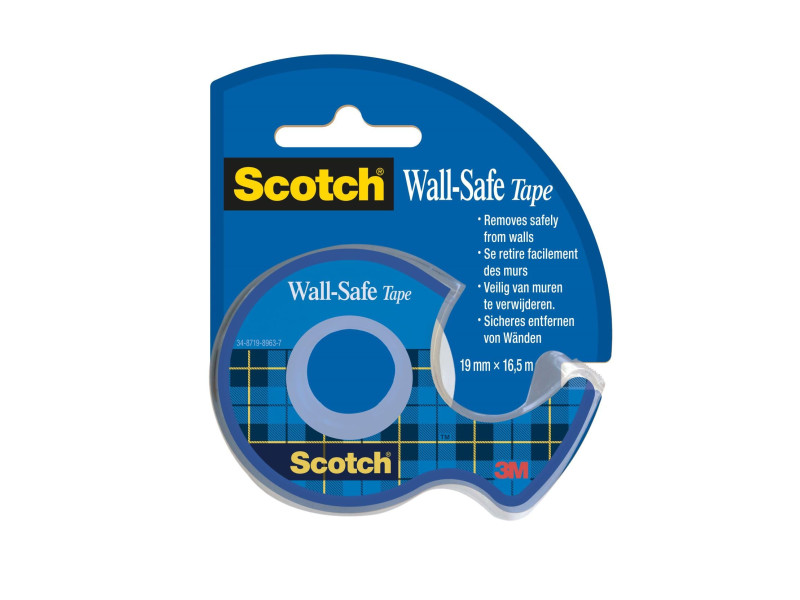 Scotch Ruban adhésif 'Wall-Safe', sur dévidoir,19mm x 16,5 m