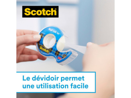 Scotch Ruban adhésif 'Wall-Safe', sur dévidoir,19mm x 16,5 m
