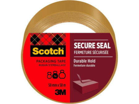 3M Scotch Ruban adhésif d'emballage SECURE SEAL, 50 mm x 50m
