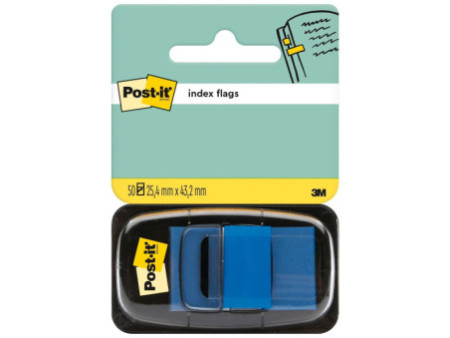 Post-it Marque-pages Index, 25,4 x 43,2 mm, bleu