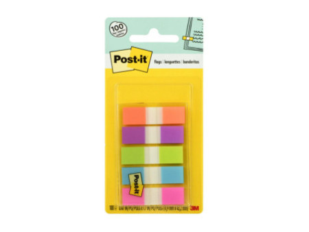 Post-it Marque-pages Index mini, 11,9 x 43,2 mm, 5 couleurs