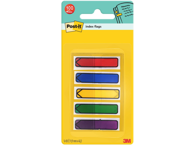 Post-it Marque-pages Index Flèche, 11,9 x 43,2 mm