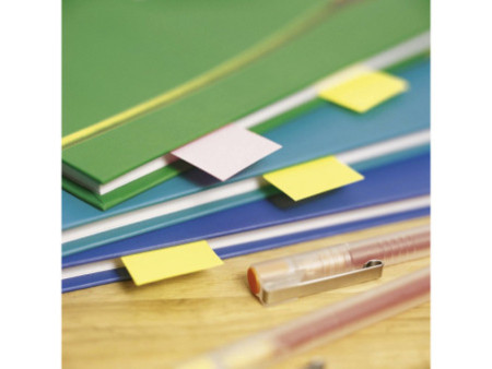Post-it Marque-pages en papier, 20 x 38 mm, en couleurs fluo