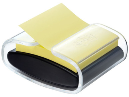 Post-it Distributeur Z-Notes, noir/transparent, équipé