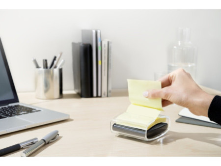 Post-it Distributeur Z-Notes, noir/transparent, équipé