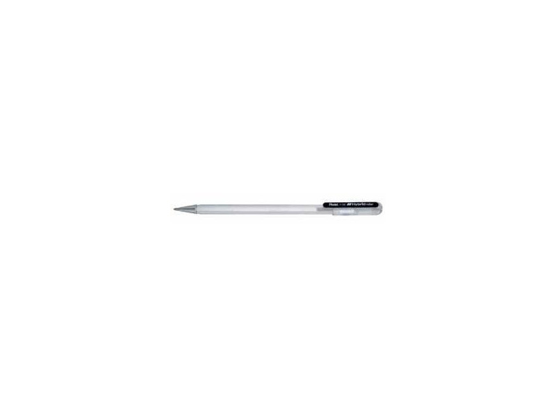 Pentel Stylo roller à encre gel Hybrid roller K108, blanc