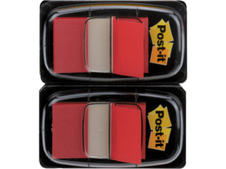 Post-it Marque-pages Index, 25,4 x 43,2 mm, pack éco, rouge