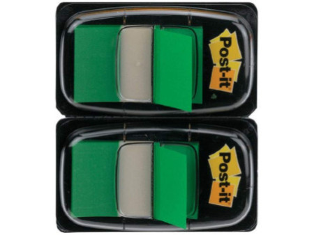 Post-it Marque-pages Index, 25,4 x 43,2 mm, pack éco, vert
