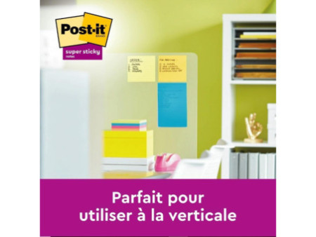 Post-it Bloc-note Super Sticky Notes, 101 x 101 mm, jaune