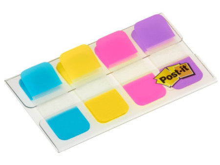 Post-it Marque-pages Index Strong en étui, 16 x 38 mm