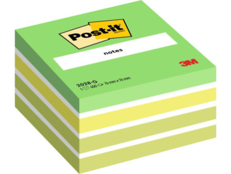 Post-it Bloc-note cube, 76 x 76 mm, assorti Light Rêve