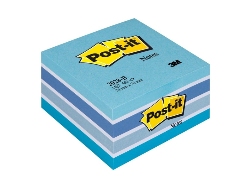 Post-it Bloc-note cube, 76 x 76 mm, assorti Light Relax