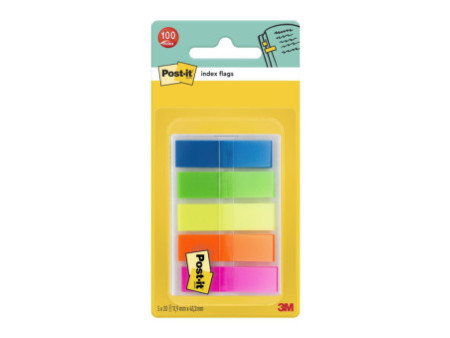 Post-it Marque-pages Index, 11,9 x 43,2 mm, 5 couleurs