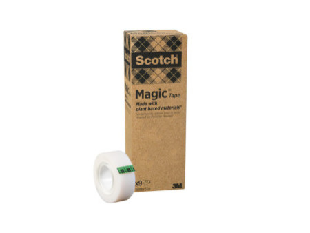 3M Scotch Ruban adhésif Magic 900, 19 mm x 33 m, paquet de 9