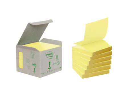 Post-it Bloc-note adhésif Recycling Z-Notes, 76 x 76 mm