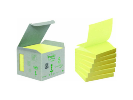 Post-it Bloc-note adhésif Recycling Z-Notes, 76 x 76 mm