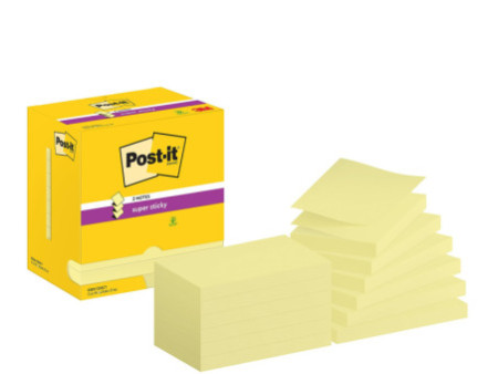 Post-it Bloc-note Super Sticky Z-Notes, 76 x 127 mm