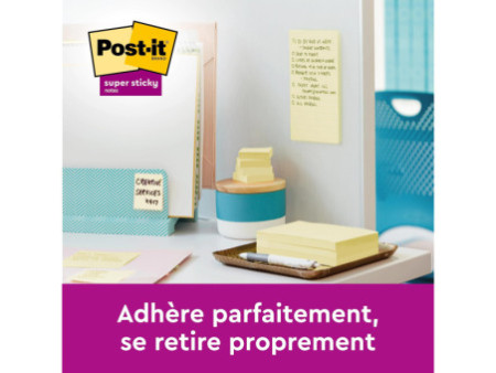 Post-it Bloc-note Super Sticky Z-Notes, 76 x 127 mm