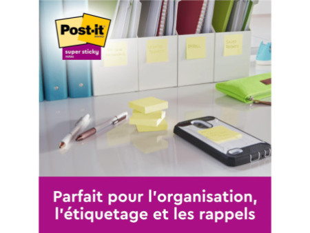 Post-it Bloc-note Super Sticky Z-Notes, 76 x 127 mm