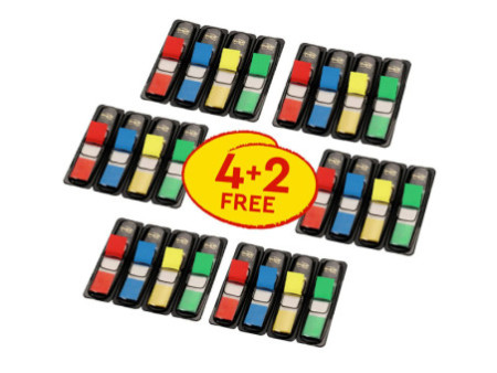Post-it Marque-page Index mini, 11,9 x 43,2 mm, 4 couleurs