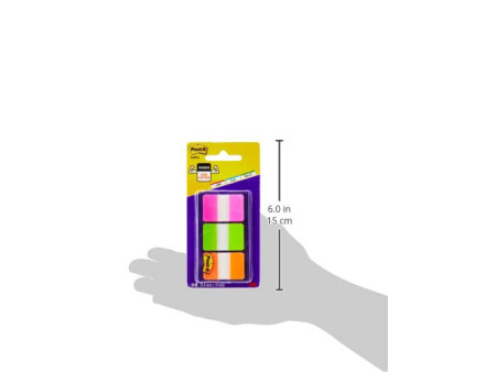 Post-it Marque-pages Index Strong, 25,4 x 38 mm, 3 couleurs