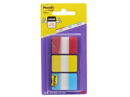 Post-it Marque-pages Index Strong, 25,4 x 38 mm, 3 couleurs