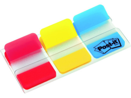 Post-it Marque-pages Index Strong, 25,4 x 38 mm, 3 couleurs