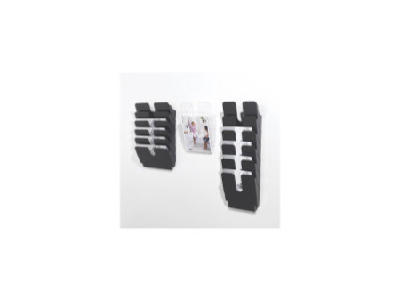 DURABLE Set de porte-brochures mural 'FLEXIPLUS 2', A4