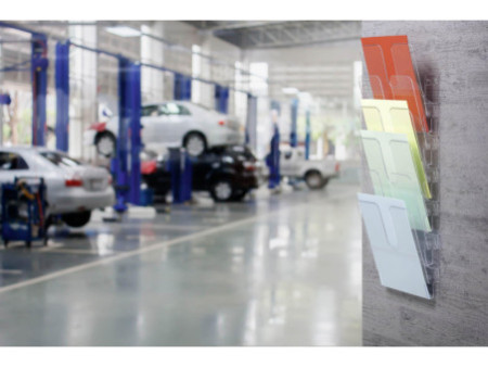 DURABLE Set de porte-brochures mural 'FLEXIPLUS 6', A4