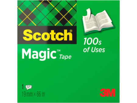 3M Scotch Ruban adhésif Magic 810, 19 mm x 66 m, invisible