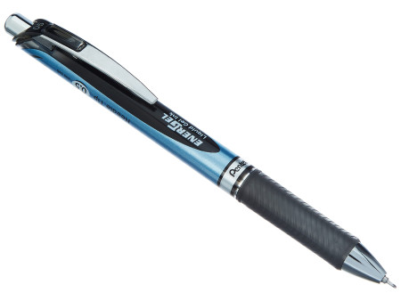 Pentel Stylo roller à encre gel liquide EnerGel BLN75, noir