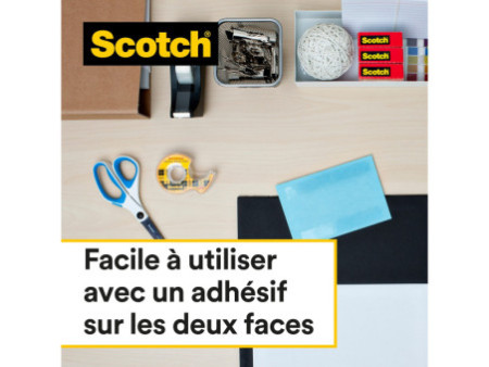 3M Scotch Ruban adhésif double face 665, 19 mm x 33,0 m
