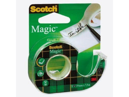 3M Scotch Ruban adhésif Magic 810, avec devidoir, invisible
