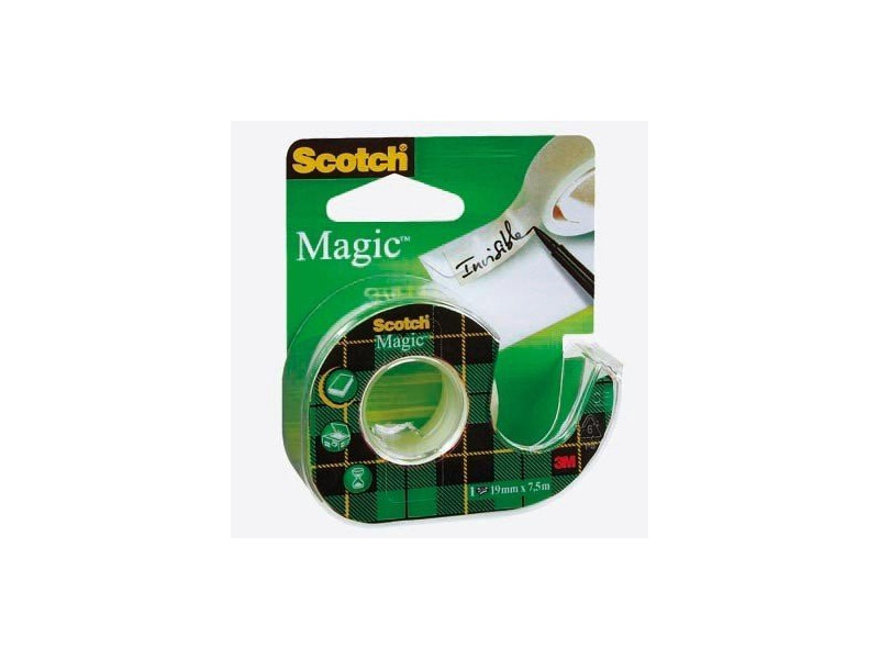 3M Scotch Ruban adhésif Magic 810, avec devidoir, invisible