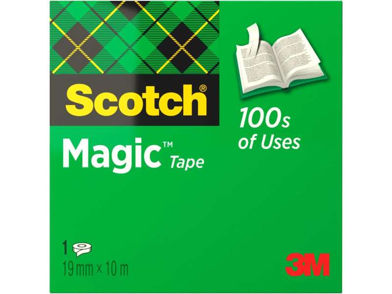 3M Scotch Ruban adhésif Magic 810, 19 mm x 10 m, invisible