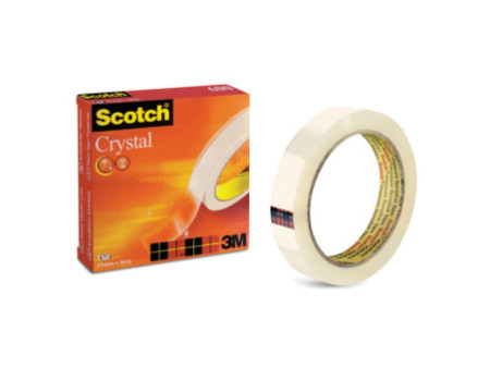 Scotch Ruban adhésif Crystal Clear 600, 19 mm x 33 m, carton