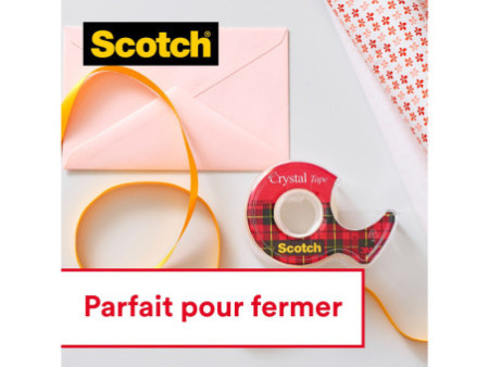 Scotch Ruban adhésif Crystal Clear 600, 19 mm x 33 m, 7+1