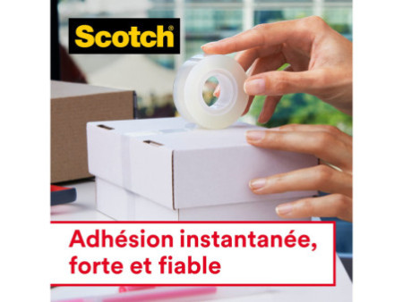 Scotch Ruban adhésif Crystal Clear 600, 19 mm x 33 m, 7+1