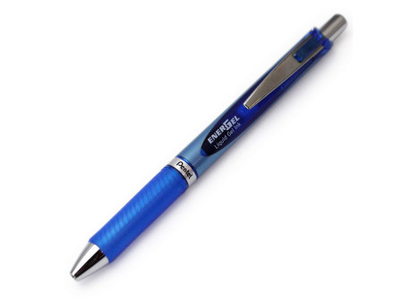 Pentel Stylo roller à encre gel liquide EnerGel BLN75, bleu
