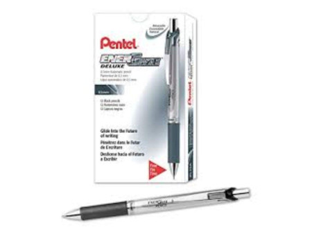 Pentel Porte-mines ENERGIZE PL75, argent / noir
