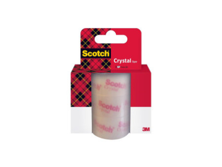3M Scotch Ruban adhésif Crystal Clear 600, 19 mm x 25 m