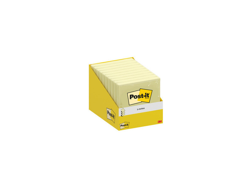 Post-it Bloc-note adhésif Z-Notes, 76 x 76 mm, jaune pastel