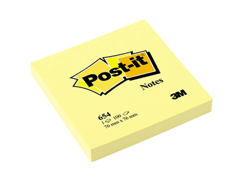 Post-it Bloc-note adhésif, 76 x 76 mm, assorti