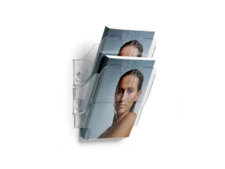 DURABLE Porte-brochures mural 'FLEXIPLUS 2', A5, transparent