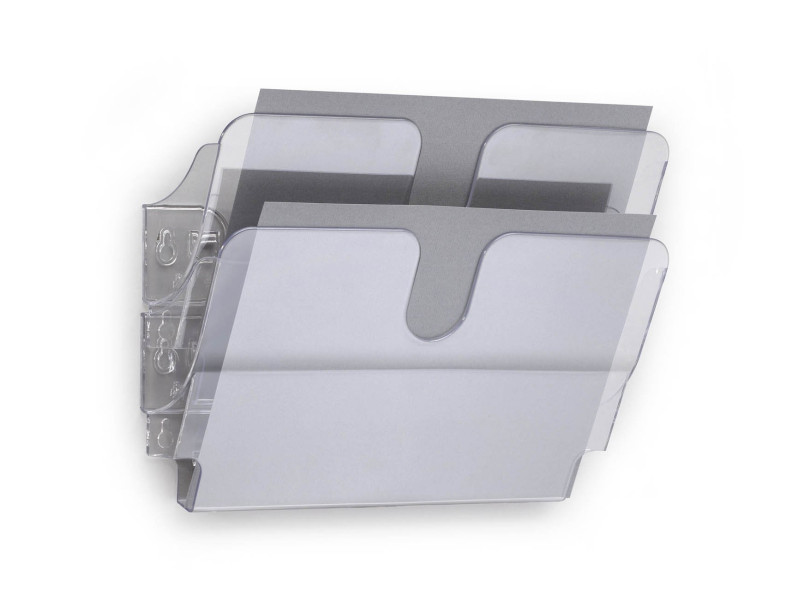 DURABLE Set de porte-brochures mural 'FLEXIPLUS 2', A4