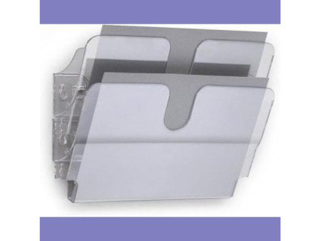 DURABLE Set de porte-brochures mural 'FLEXIPLUS 2', A4