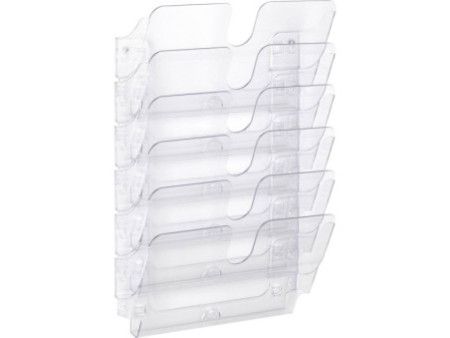 DURABLE Set de porte-brochures mural 'FLEXIPLUS 6', A4